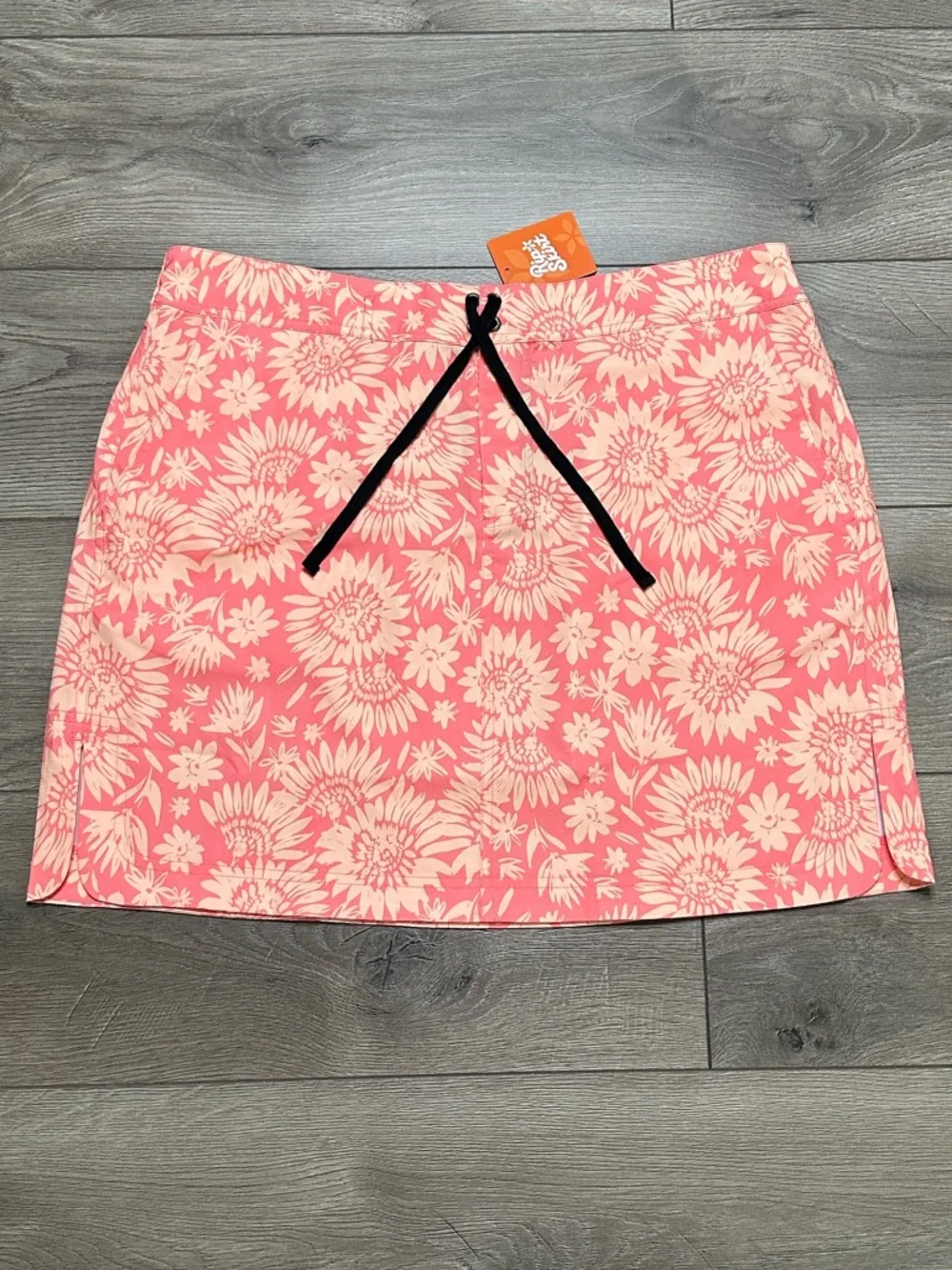 RipSkirt Hawaii 18.5” Pull On Sport Skirt Orange‎ Floral Size XL